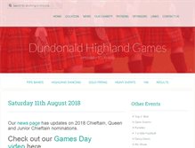 Tablet Screenshot of dundonald-games.org.uk